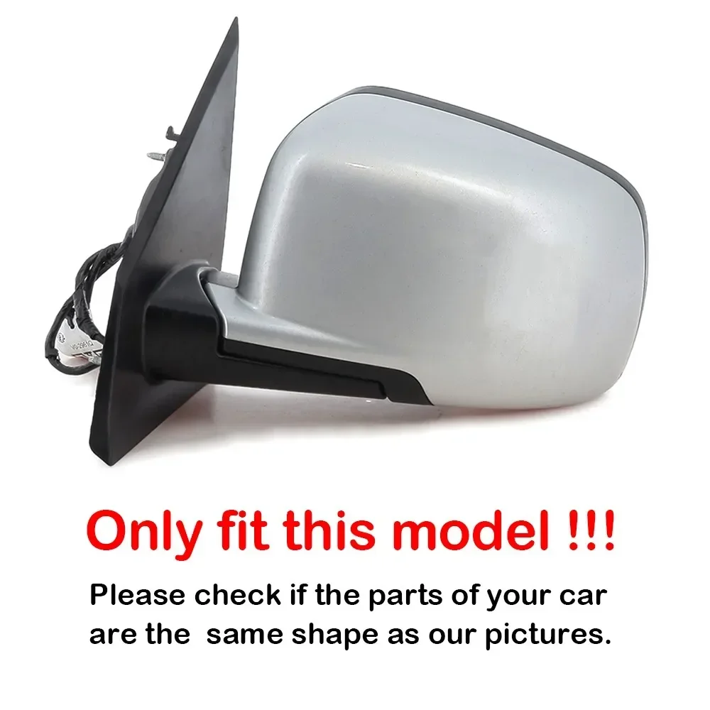 1 قطعة ل دودج رحلة 2009-2019 فيات فريمونت 2011-2025 الجانب الأيسر/الأيمن الباب الجناح مع مرآة ساخنة زجاج عدسات عاكسة جزء السيارة #2