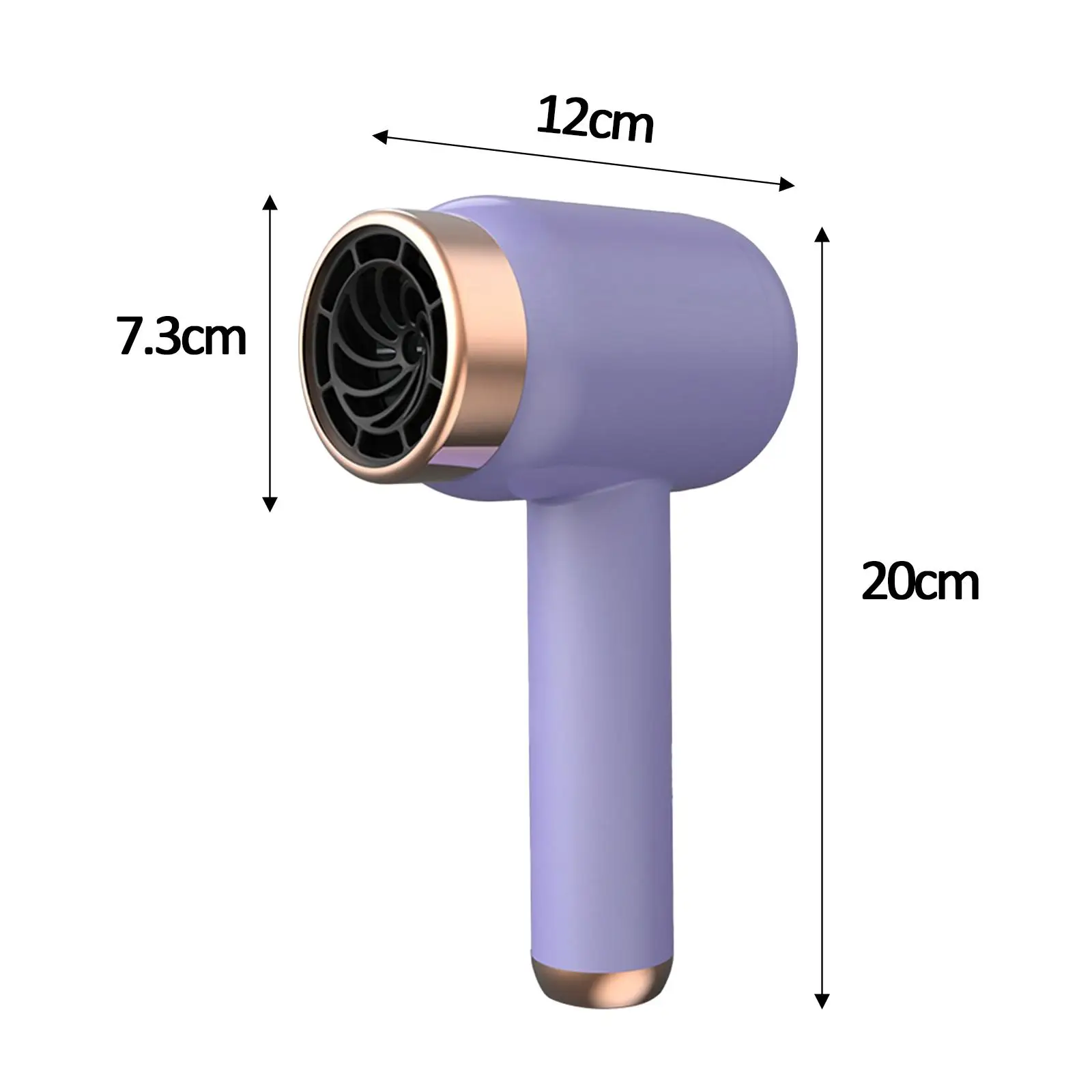 Asciugacapelli portatile asciugacapelli a ricarica senza fili asciugacapelli potente senza lama per Salon Hotel donna uomo viaggi a casa