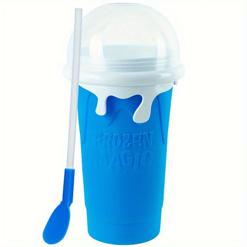 1pc 500ml/16.9oz Portable Slushie Maker Cup For Quick  Smoothies, Milkshakes, And Ice Cream - Perfect For Theme Parties, Summer