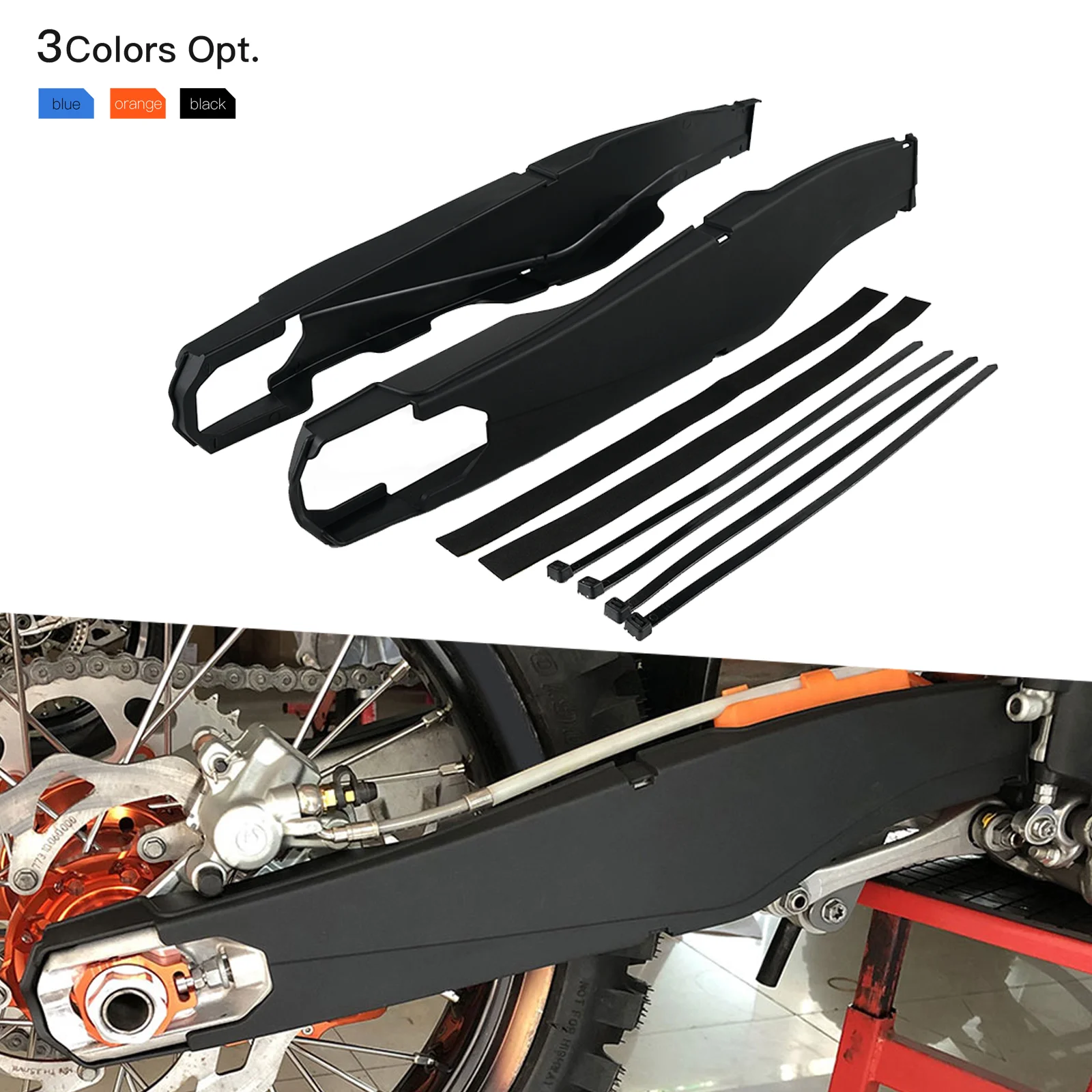 

Motorcycle For GasGas EC MC MCF 125 250 300 350 450 EC300 EC250 2021 2022 2023 Swingarm Swing Arm Protector Cover Guard Plastic