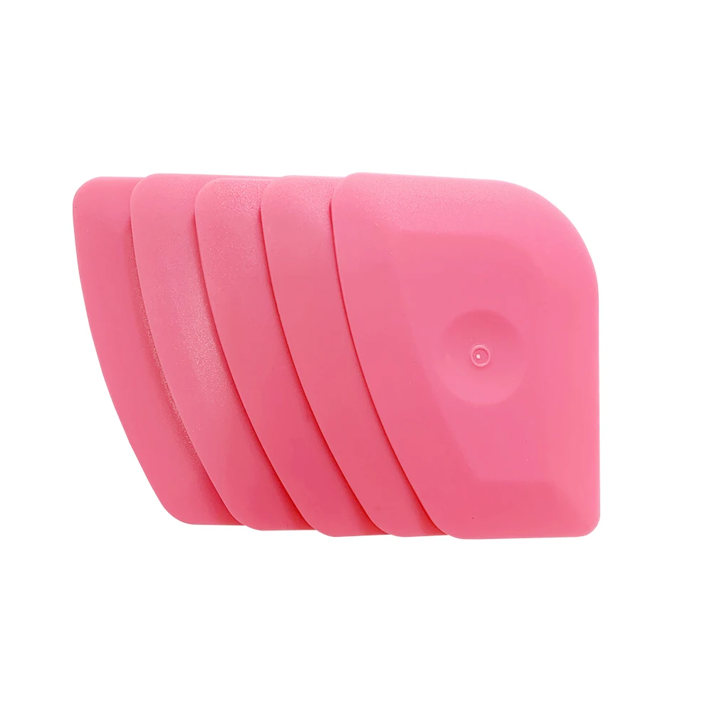 5/10/20pcs Foil Squeegee Vinyl Film Car Wrap Scraper Auto Home Office Car Film Sticker Install Cleaning Window Tints Tool Pink