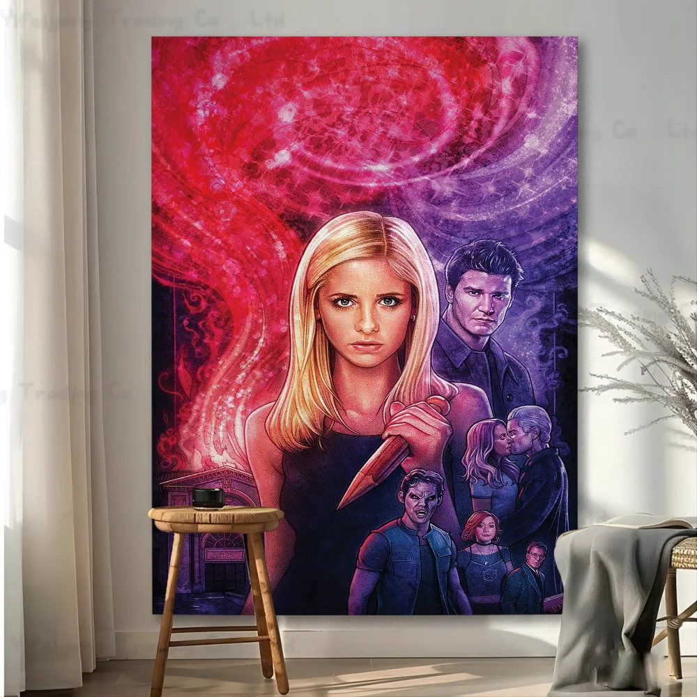 Movie Buffy The Vampire Slayer Cartoon Tapestry Bohemian Wall Tapestries Mandala Wall Hanging Sheets