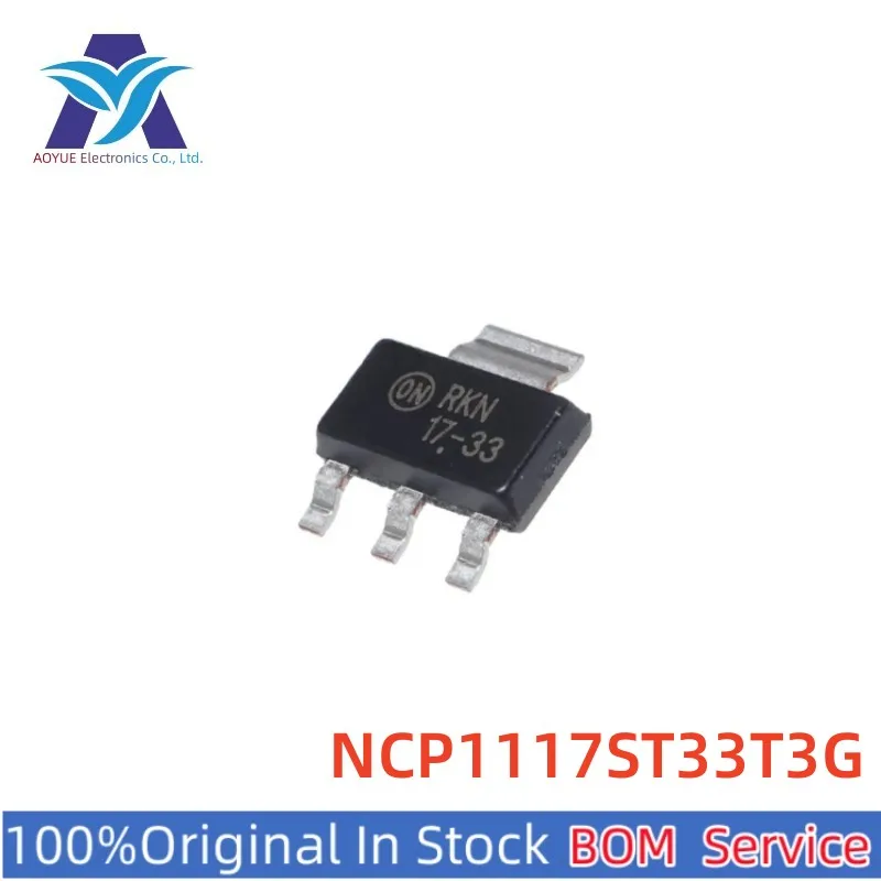 New Original IN STOCK NCP1117ST33T3G SOT223 17-33 3.3V 1.0A Low-Dropout Positive Fixed and Adjustable Voltage Regulators