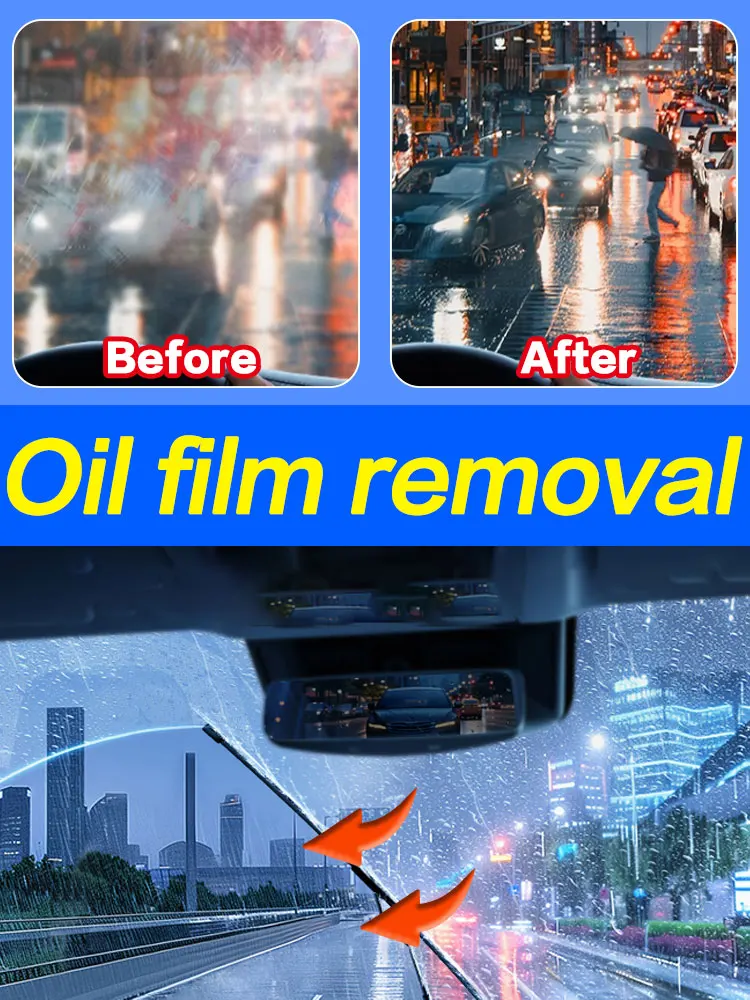 Glass Oil Film Removal Quickly For Clean Windshield Car Auto Detailing