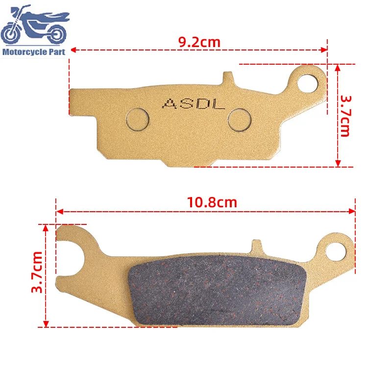 

Motorcycle Front Brake Pads For YAMAHA YFM700 YFM 700 FWAD Grizzly EPS YFM550 YFM 550 2011-2014 YFM250 RX/RY Raptor 2008-2014