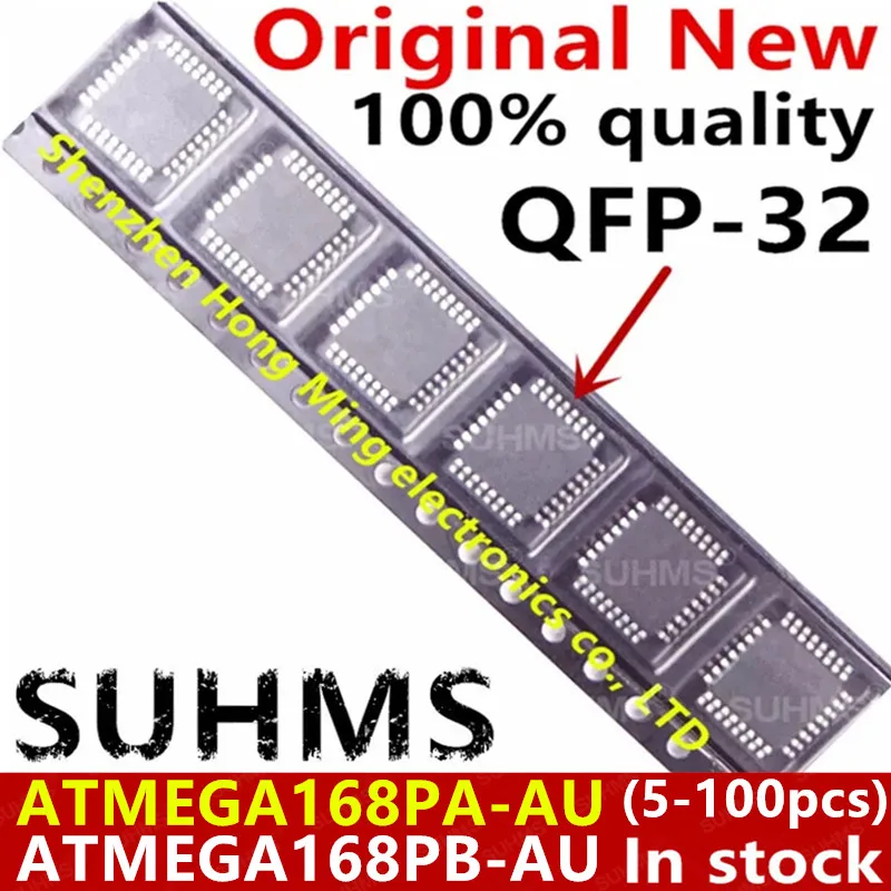 (5-100piece)100% New ATMEGA168PA-AU ATMEGA168PA AU MEGA168PA-AU ATMEGA168PB-AU ATMEGA168PB AU MEGA168PB-AU QFP-32 Chipset