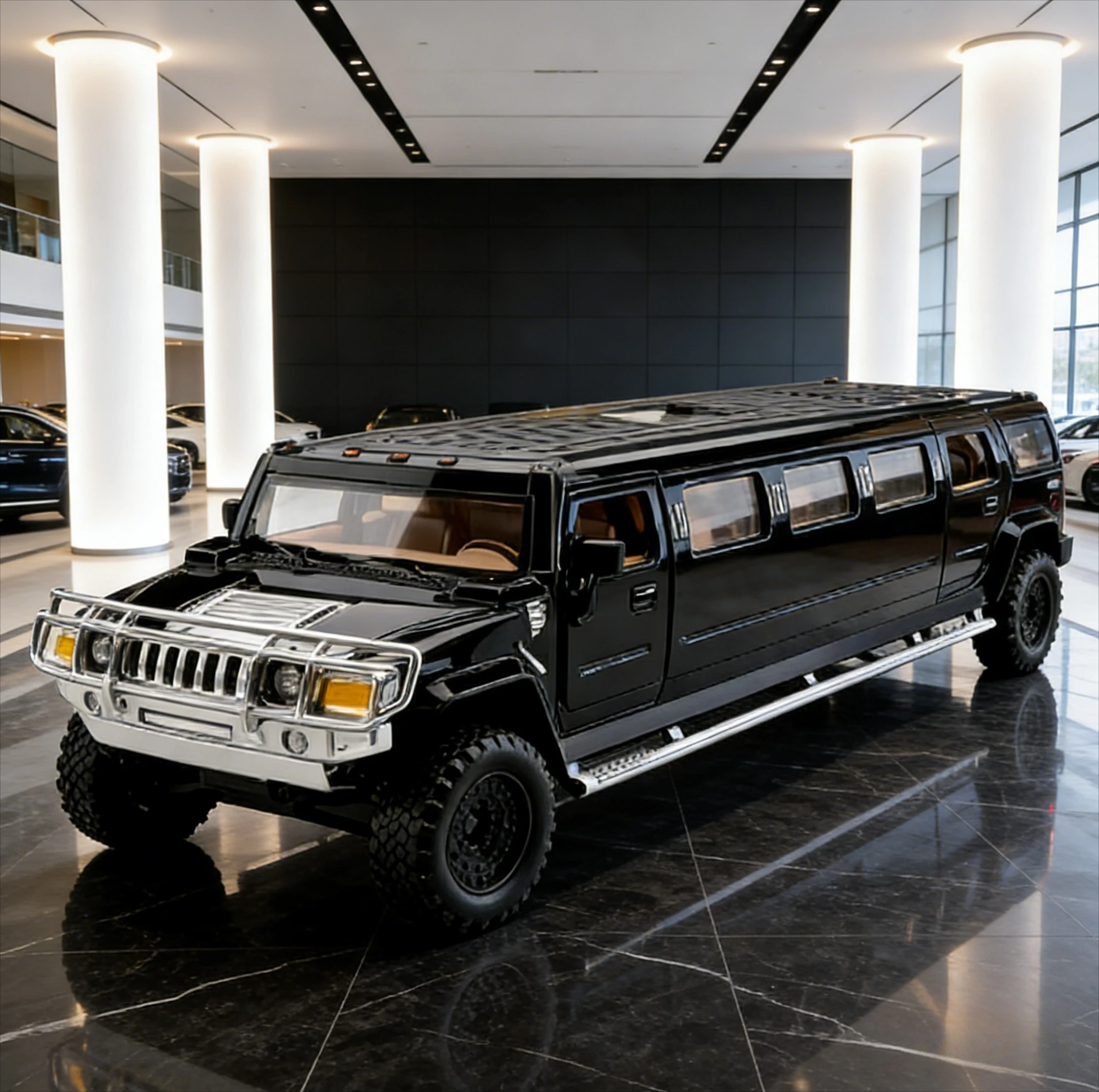 

✨ Модель из расширенного лимузинского металла 1:24 | Розвание с откатным механизмом со звуком и светом — идеальный подарок игрушке для любителей автомобилей!