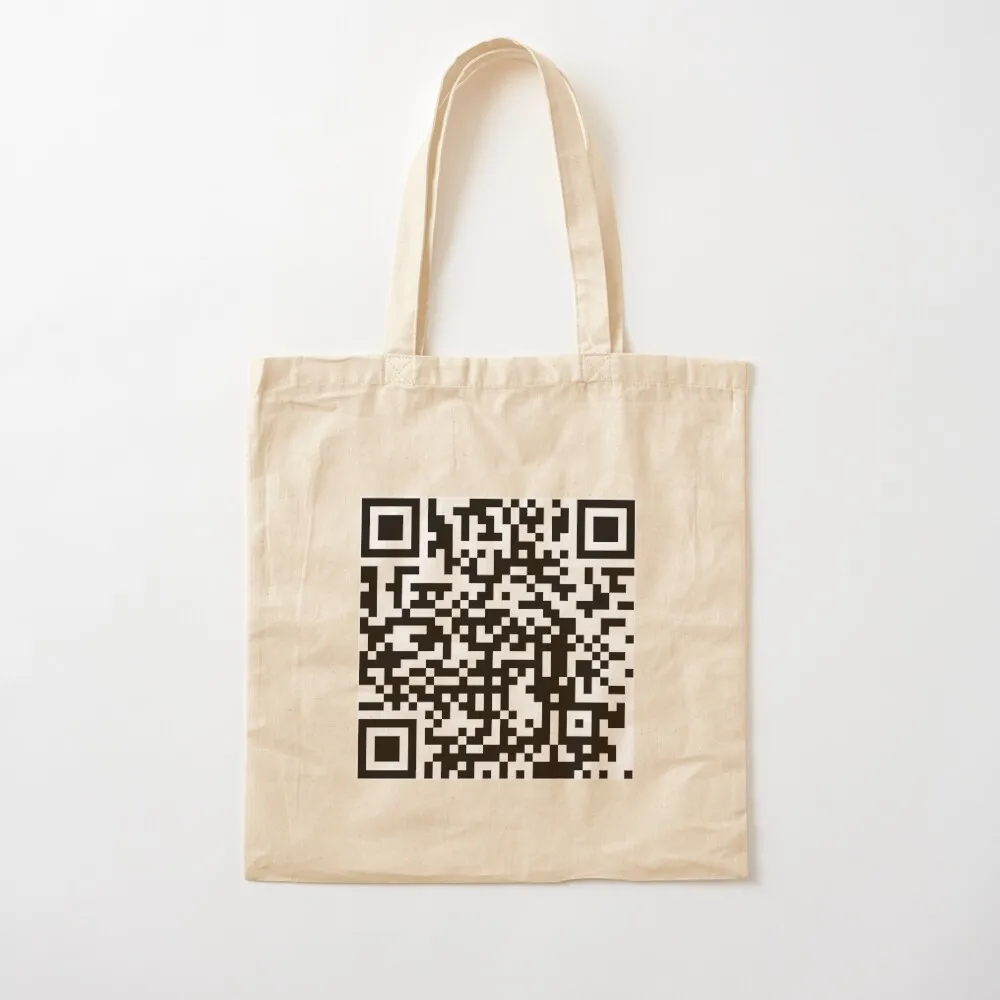 Hello There QR Tote Bag foldable reusable bag shopper bags tote bags men Canvas shoulder bag Canvas Tote