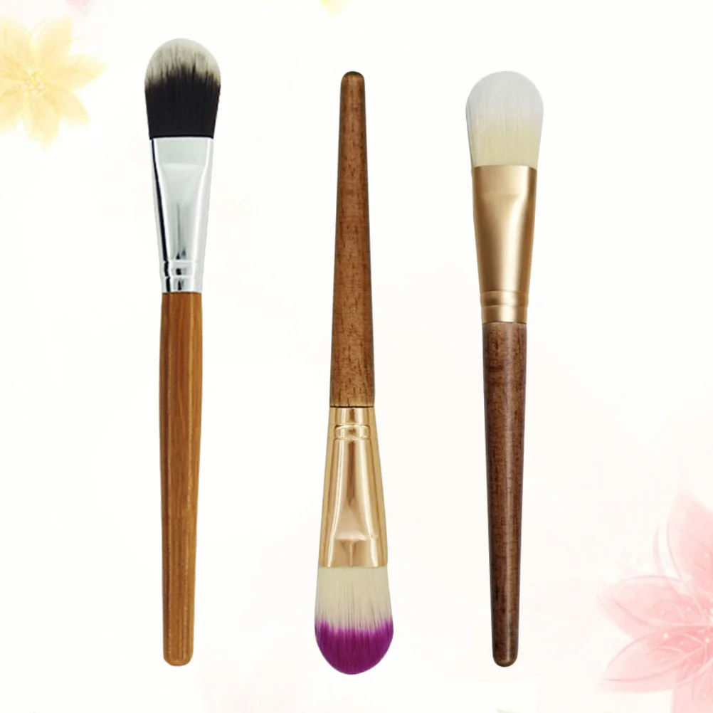 6-teilige Make-up-Pinsel mit Bambusgriffen, Gesichtsmasken-Applikator, Werkzeuge, tragbare Tasche im Lieferumfang enthalten, ideal für Reisen, tägliche Routine