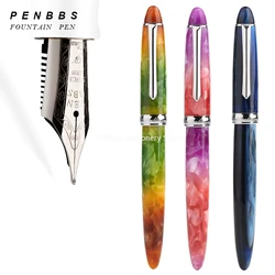 PENBBS 308 Fountain Pen Forum Acrylic Color Resin Daming Blade Polishing Nib Business Office Adult Student Writing Gifts