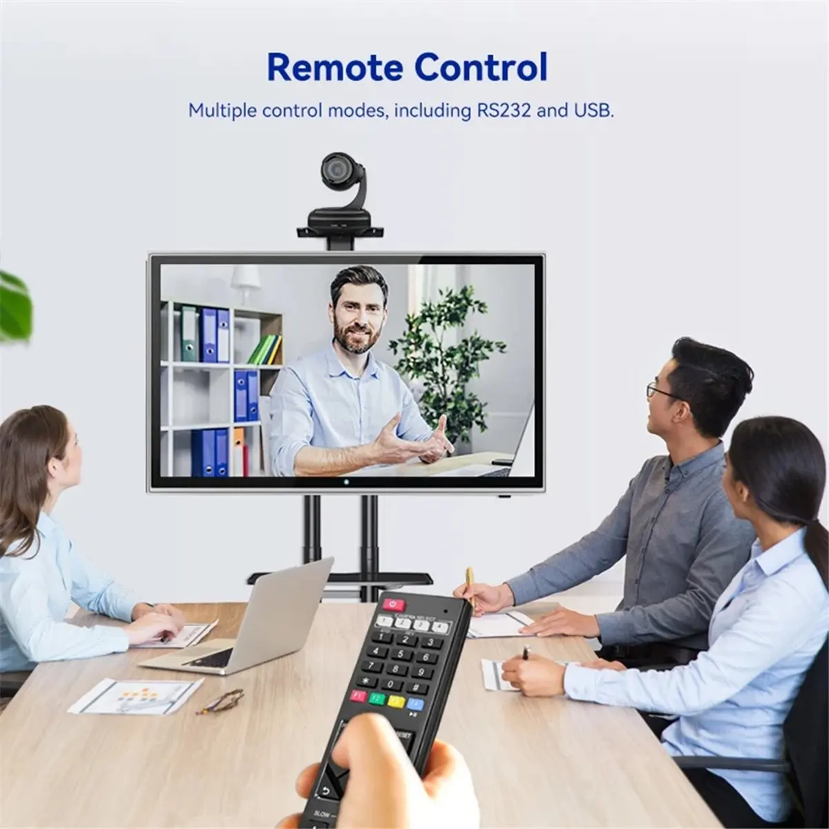 

PTZ-камера OK AI Tracking USB2.0 1080P с 3-кратным оптическим зумом для прямых трансляций, конференций, мероприятий и церквей
