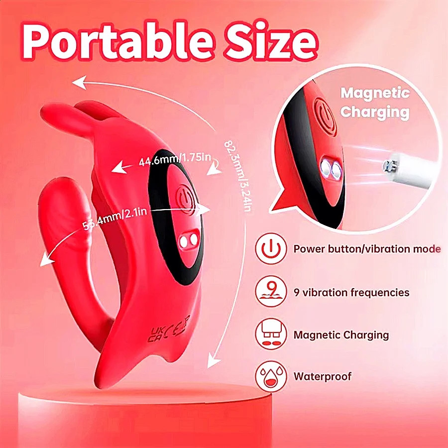 أرنب يمكن ارتداؤها اللباس الداخلي هزاز G بقعة البظر محفز APP التحكم أنثى متعة الاستمناء لعبة الجنس الكبار للنساء زوجين