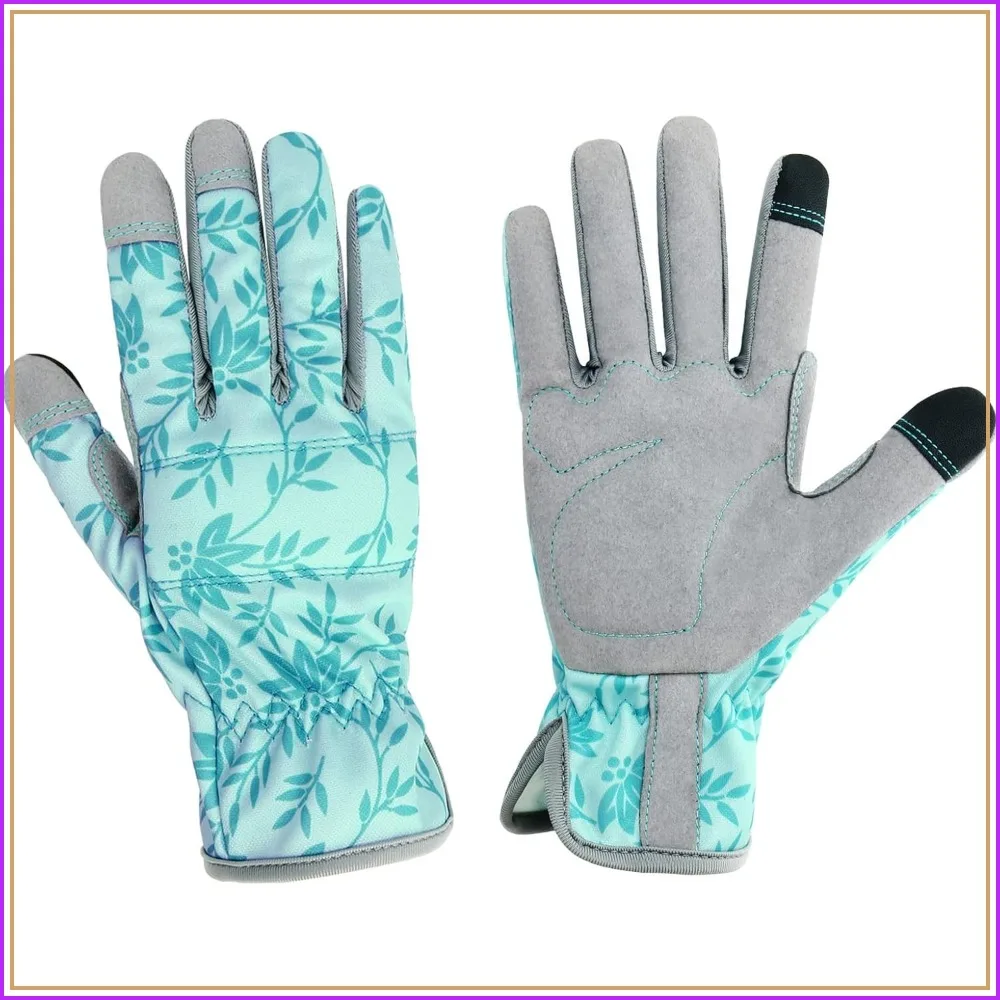 Women's Puncture Resistant Gardening Gloves with Touchscreen
