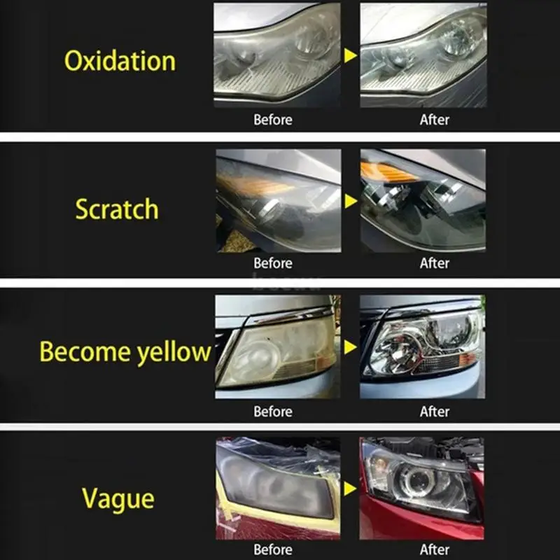 Car Atomizing Cup Headlights Renovation Polishing Kit Automotive Headlamp Repair Supplies Glass Headlight Scratch Repair Kit - Image 3