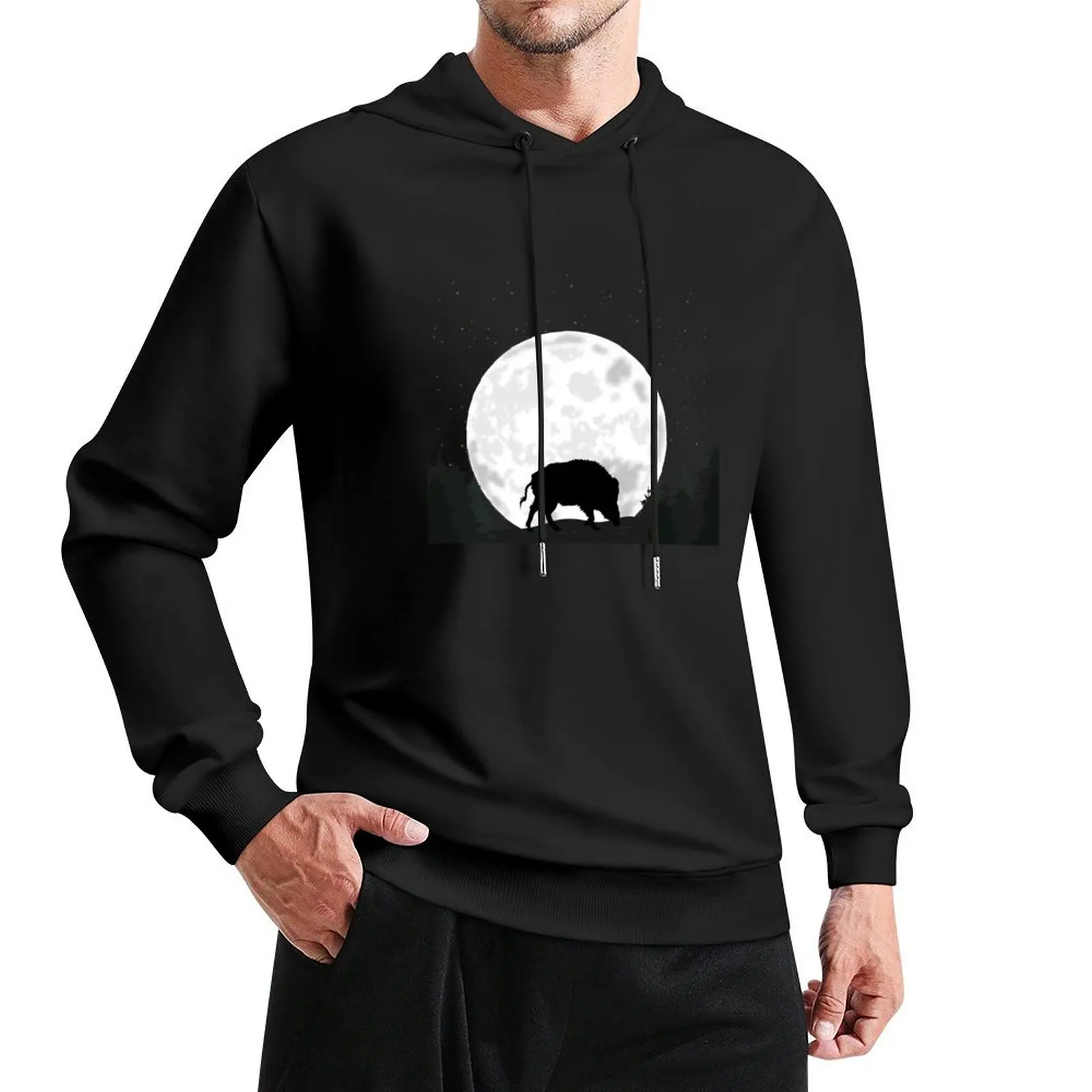 

Wild Boar Hunting Boar Wild Boar Bristle Cattle Pullover Hoodie korean style clothes pullover