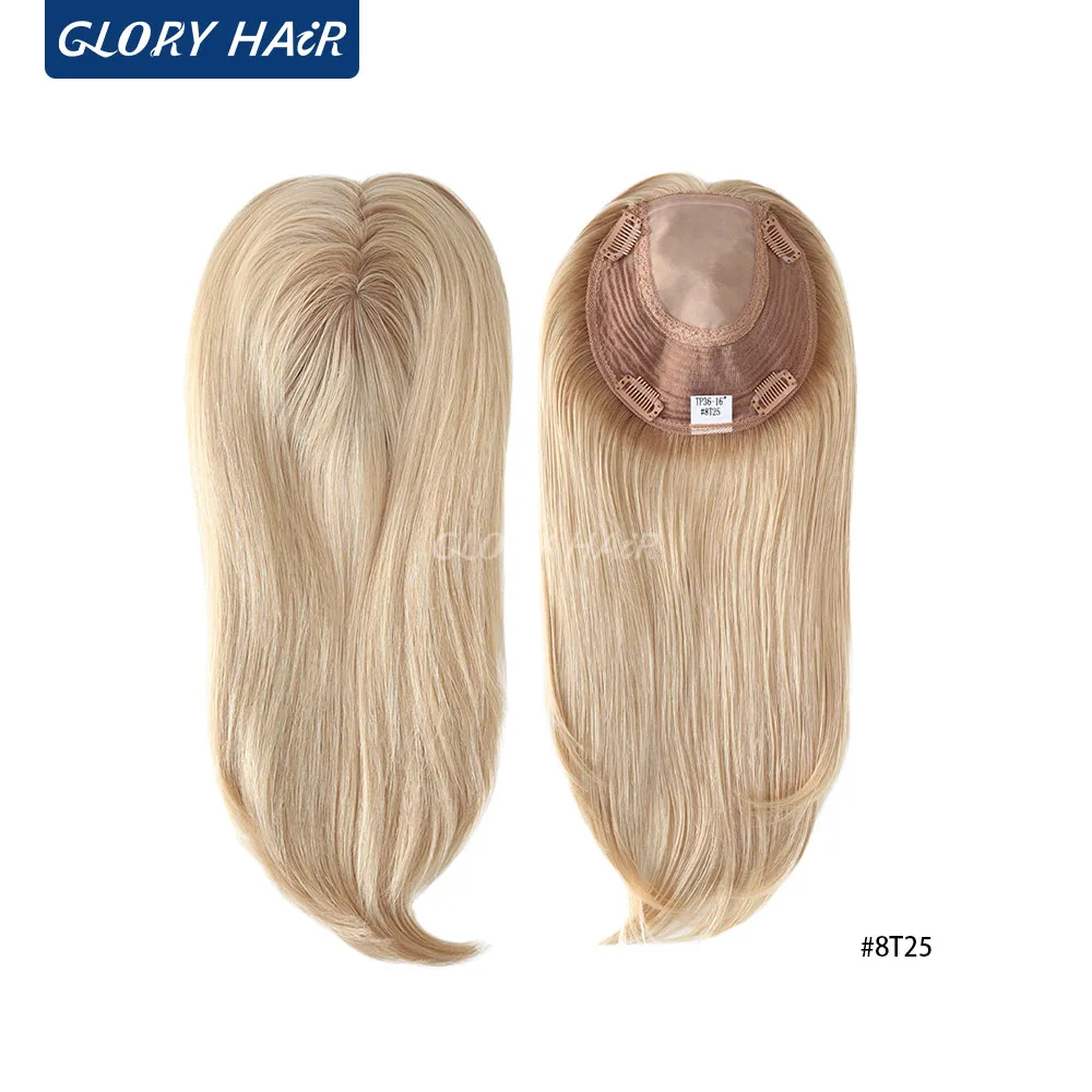 

GLORYHAIR - TP36- 6x6,5 "женские волосы Topper инъекции поли кружева китайская кутикула Remy части волос для женщин