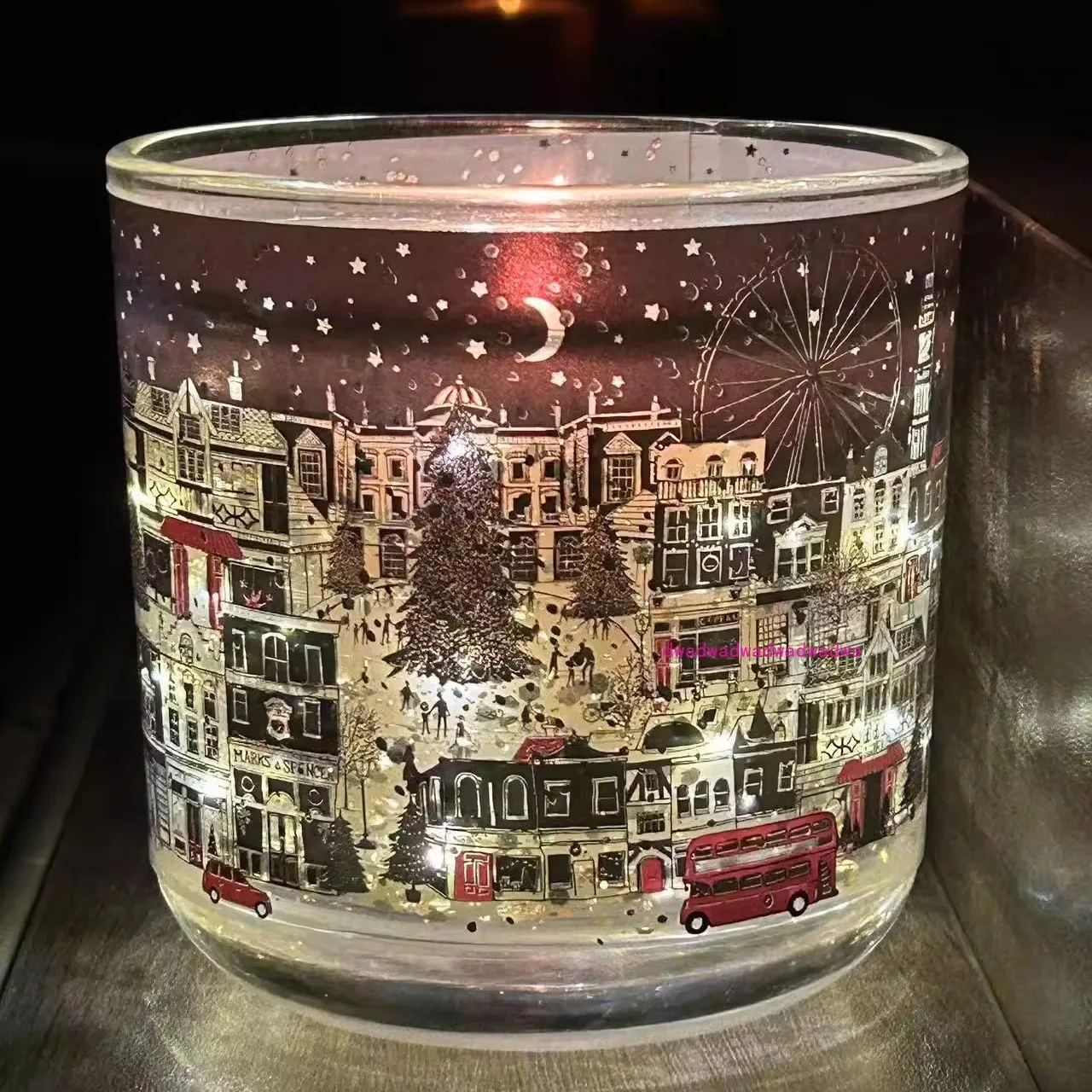 Christmas Candles London Street View LED Glow Send Friends Birthday Holiday Gifts British Martha Aromatherapy