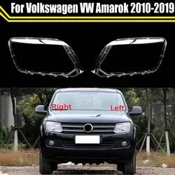 Car Headlamp Shade For Volkswagen VW Amarok 2010-2019 Headlight Clear Head Lamp Shell Lampshade Lens Cover Lampcover