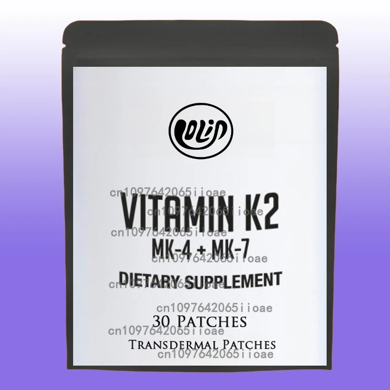 

30 пластырей с витамином K2, транспарительные пластыри в формате MK7 и MK4 — поддерживает общего здоровья и прочность кости.