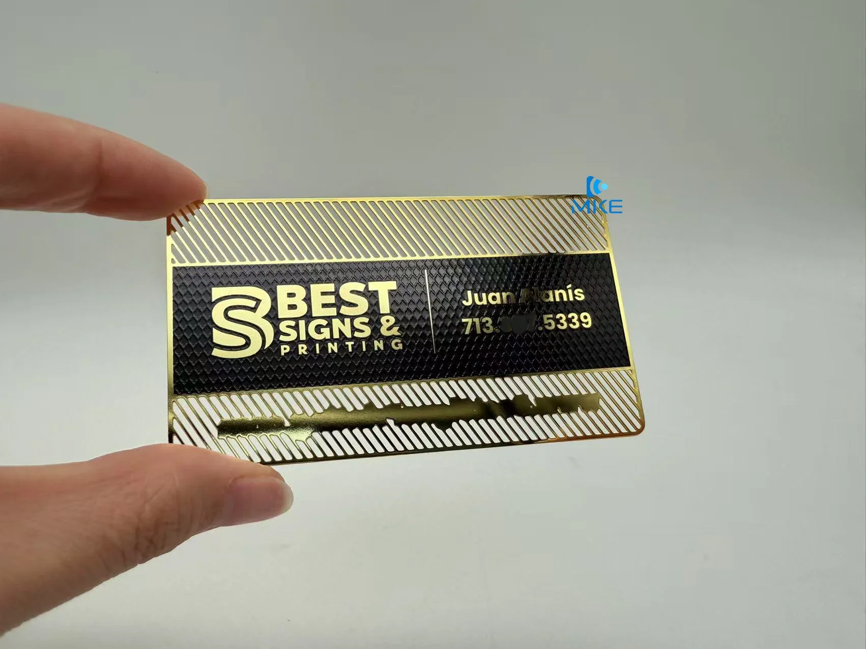 Mirror Custom Silver Business Card Metal