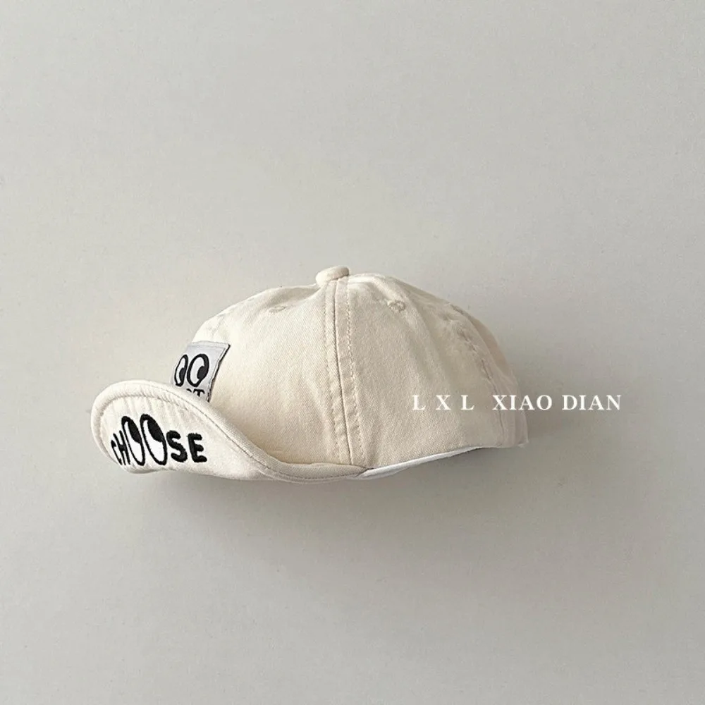 

Милая детская бейсболка с забавными глазами, защита от солнца, хлопковая кепка для малышей