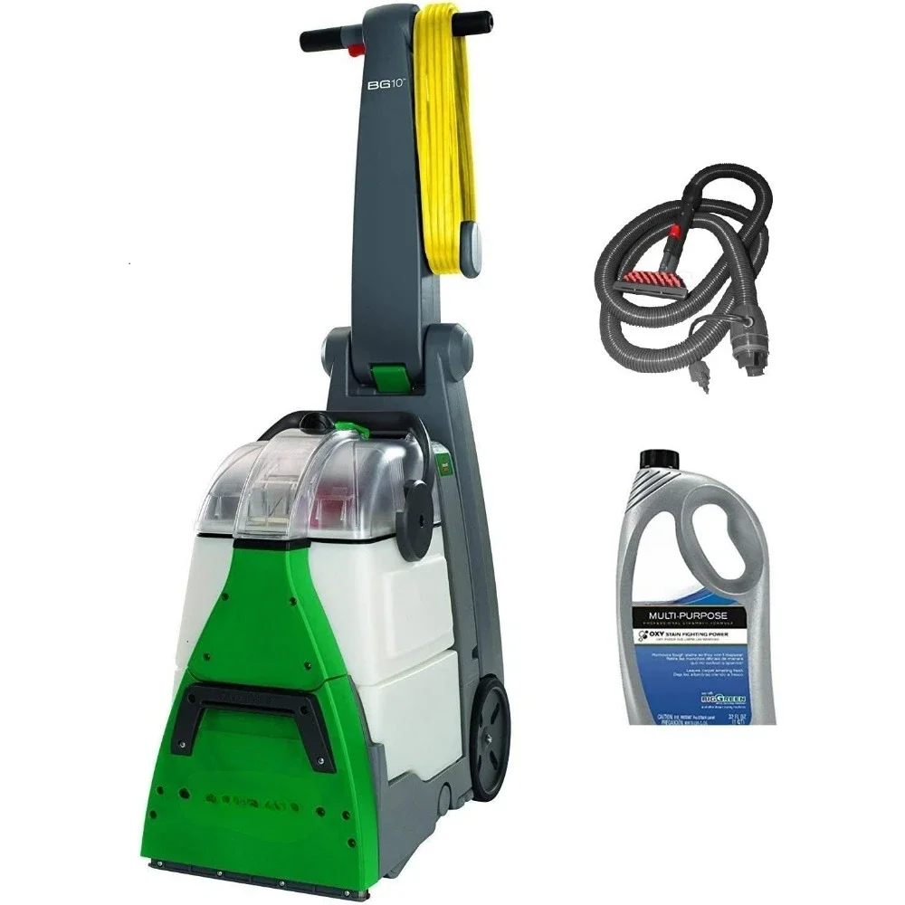 Commercial BG10 Deep Cleaning 2 Motor Extracter Machine W/ Upholstery Tool, and 32 OZ Shampoo Bundle, Robotic Pool Cleaners