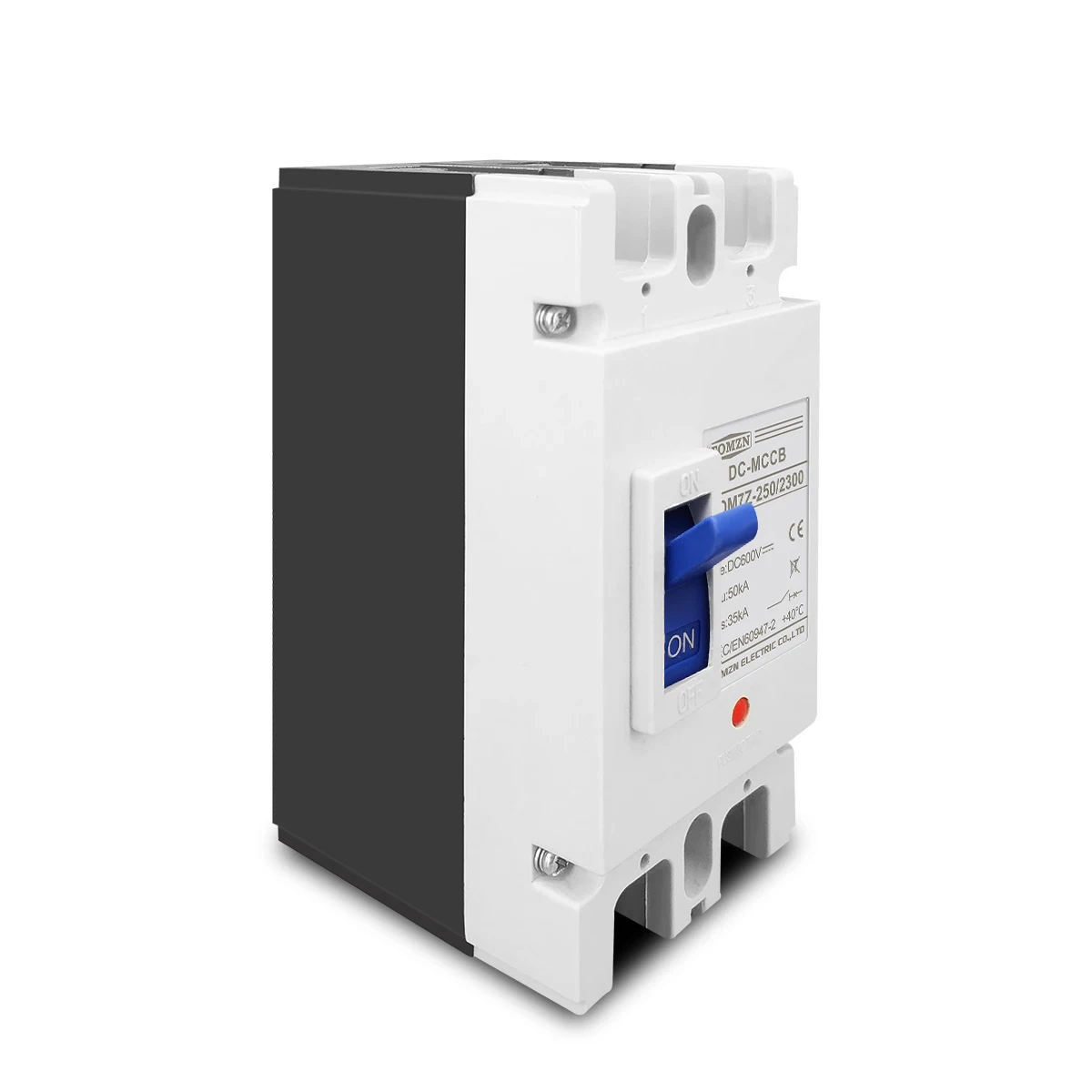TOMZN 2P DC 600V DC Solar Molded Case Circuit Breaker MCCB Overload Protection Switch Protector for Solar Photovoltaic PV