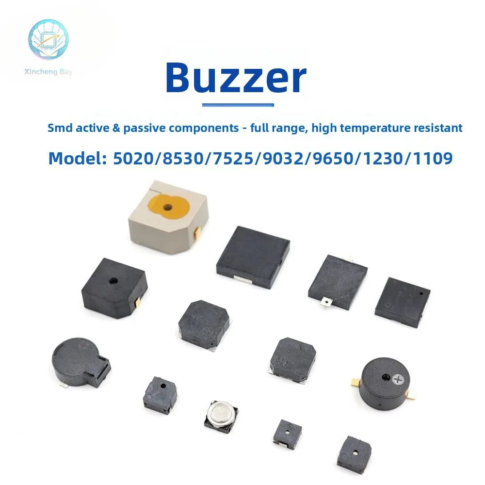 10pcs MLT-5020 7525 8530 9032 1230 9650 FUET-1230 HN9650B 3V 3.6V 5V SMD Buzzer Magnetic MINI Active Passive Buzzers Loudspeaker