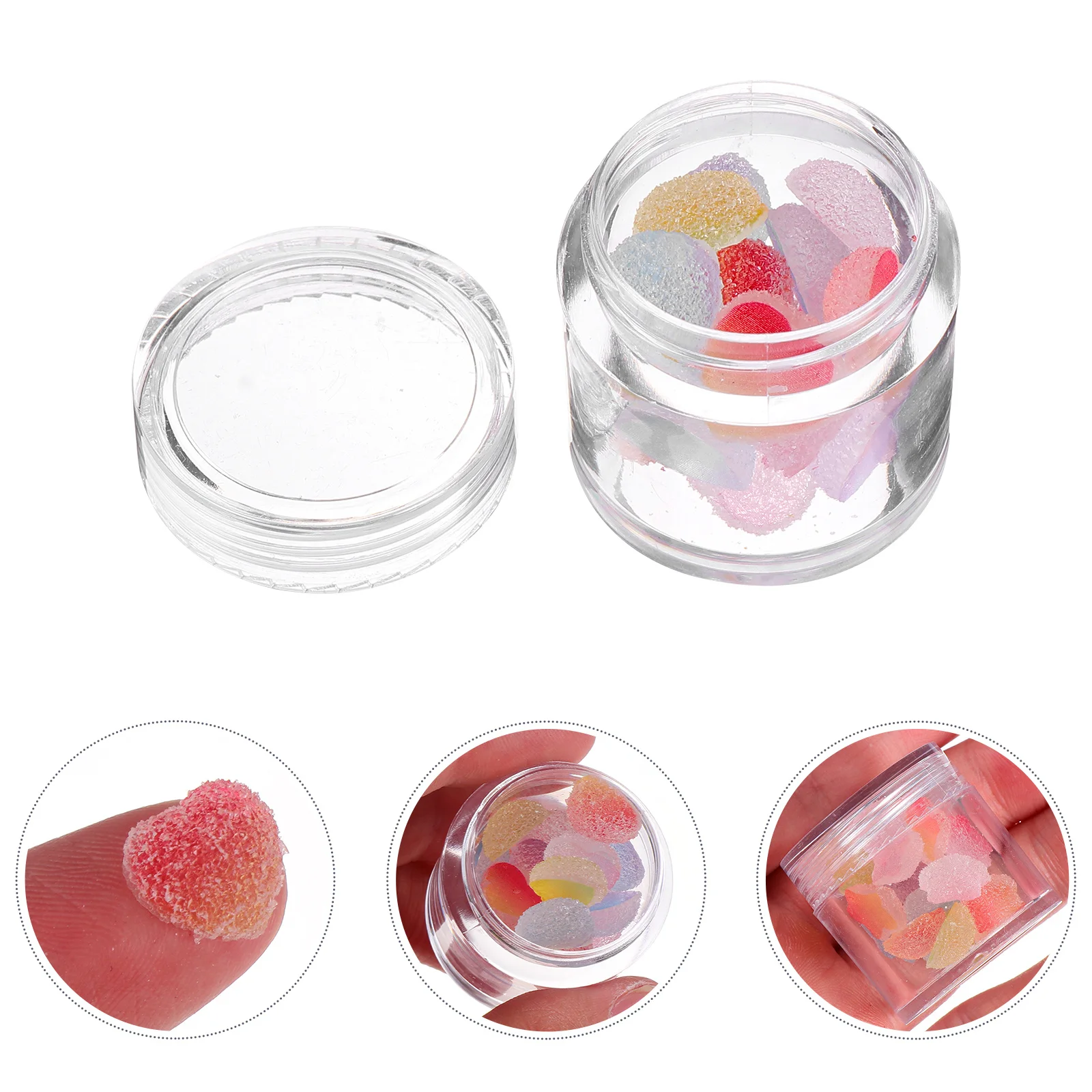 60 pièces Nail Art tranches bricolage formes mignonnes autocollants pour la décoration des ongles coque de téléphone décoration fournitures faites à la main