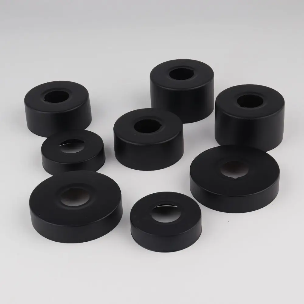 New Stainless Steel Shower Faucet Cover Black Chrome Finish Shower Arm Flange Flange Cover Plate
