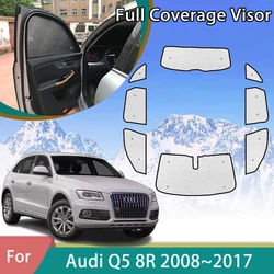 For Audi Q5 8R Accessories 2008~2017 2009 2012 2013 2015 2016 Car Full Coverage Sunshade Auto Parts Anti-UV Windshields Visor