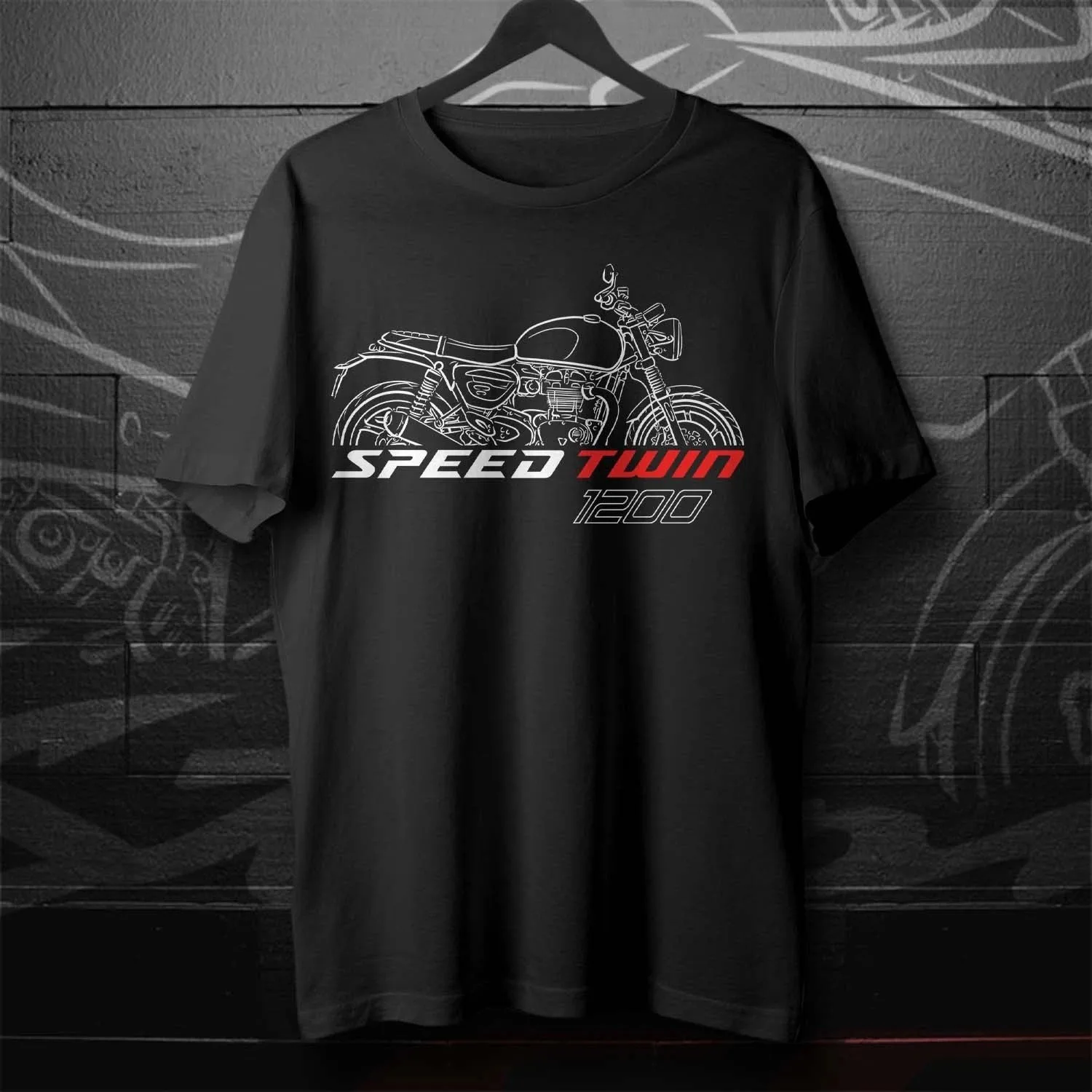 New Illustration Speed Twin 1200 2019-2024 Fans - Motorcycle T-Shirt