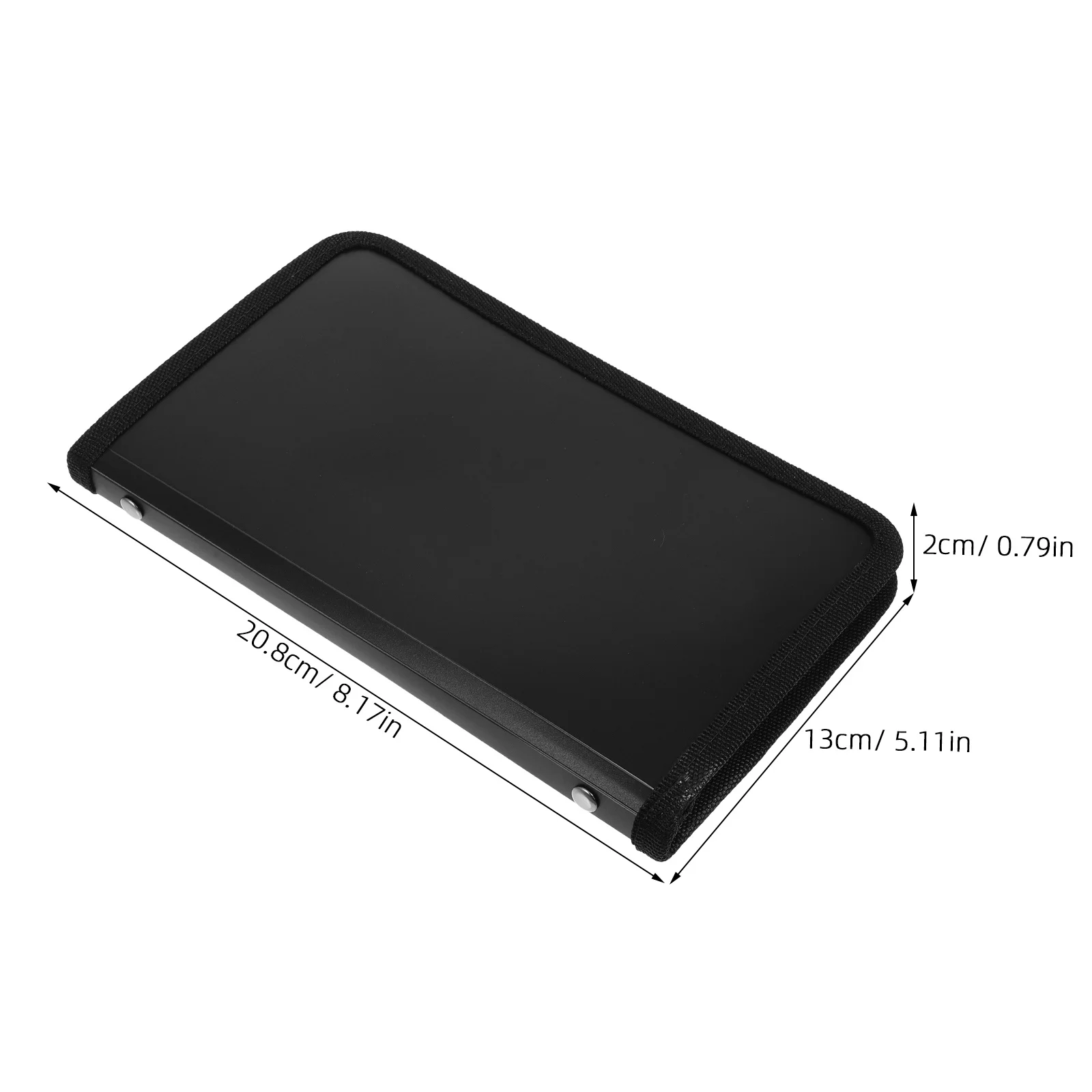 Mini Accordion File Folder A6 Portable Organizer Smooth Zipper Document Storage Travel Receipt Bill Organizer Important Papers