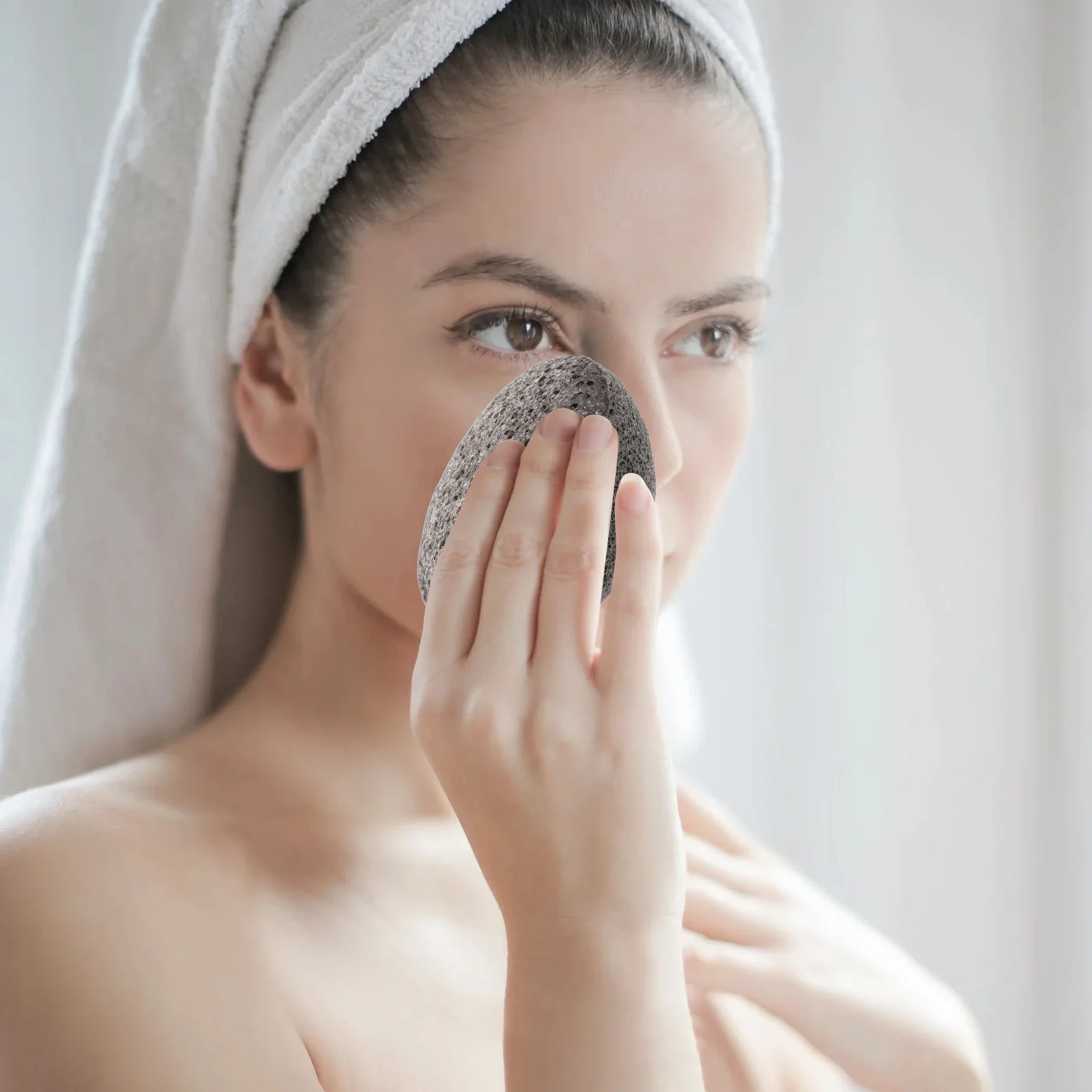 Esponja de remoção de maquiagem facial, almofada de limpeza facial, esponja esfoliante suave, limpeza profunda dos poros, ferramenta removedora de maquiagem