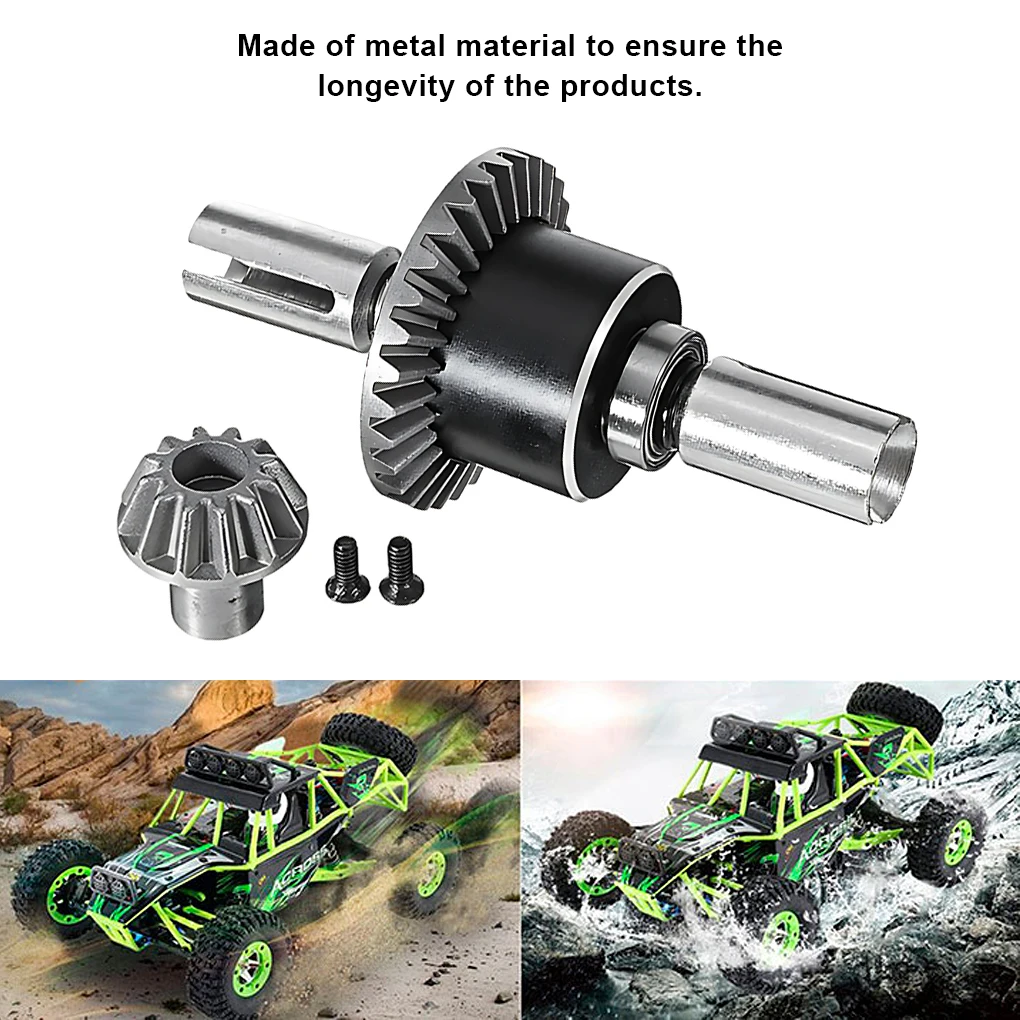 Metal Front Differential Assembly Drive Gear For 1/12 Wltoys 12428 Part Replace WLtoys 1/12 RC Car