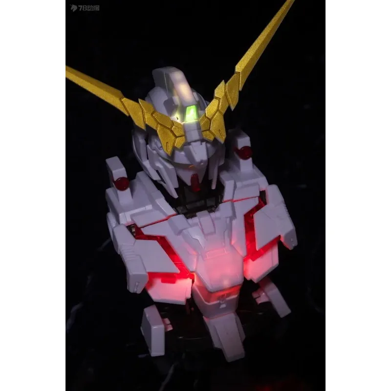 BANDAI PREMIUM Gacha Mobile Suit Gundam MS Mechanical Bust DX Unicorn Gundam 12cm Random One Blind Box Surprise Toys