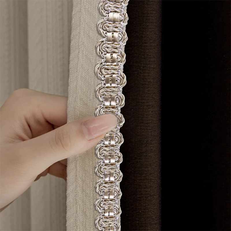 

12m Braid Trim 1.5cm Width Decorative Woven Braid Trim Curtain Lace Clothing Neckline Cuff DIY Sewing Decoration Accessories