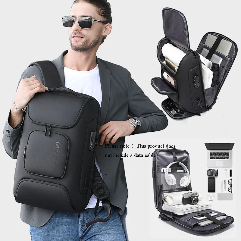 

New backpack men's backpack men's large capacity business laptop backpack outdoor travel backpack