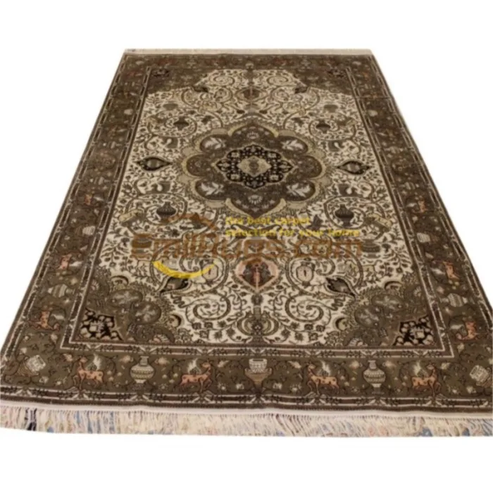 Home Handmade Wool Rugs Persian Silk Floral Area Rugs Carpet