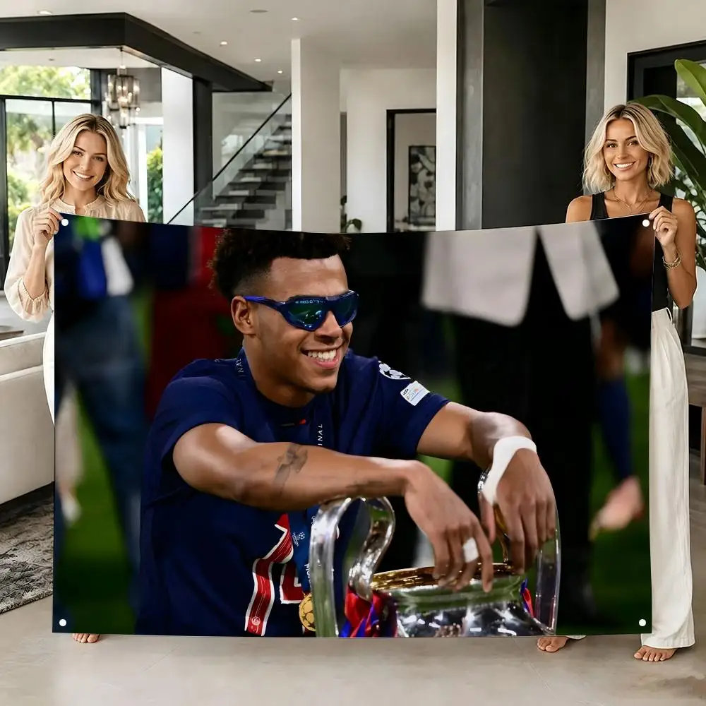 Football Star D-Desire Doue Flags Tapestry Creative Pattern Photo Living Room Wall Art Party Outdoor Decor