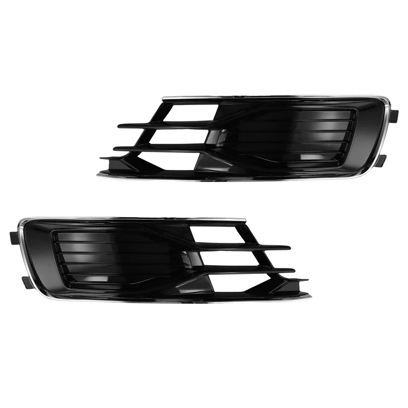 

Car Front Bumper Grille Fog Lamp Grille Trim Cover 4G0807647T 4G0807648T For A6 C7 2014-2018