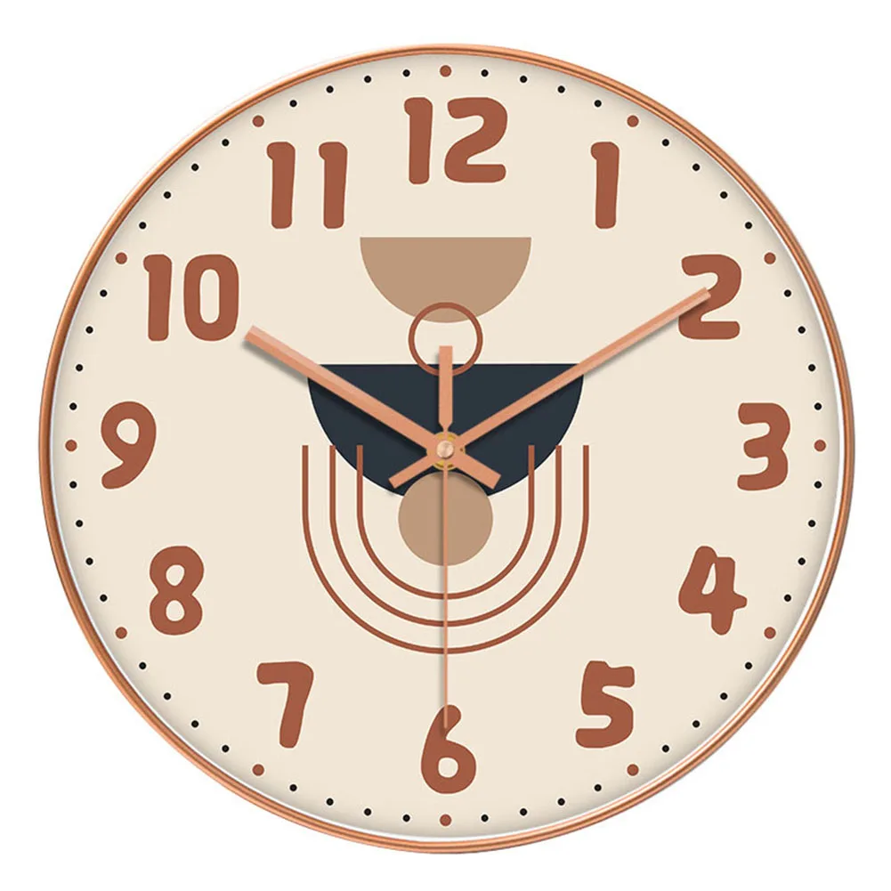 

12-дюймовые настенные часы, бесшумные и неперфорированные, настенные кварцевые часы для гостиной, спальни, настенные кварцевые часы