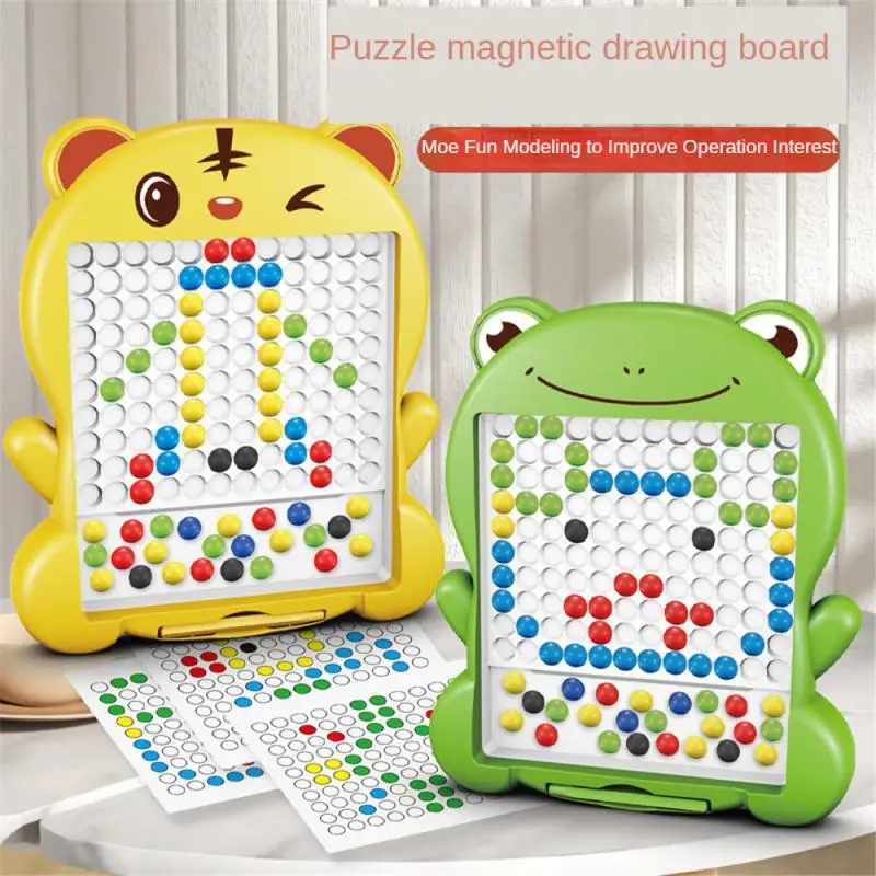 

Magnetic Drawing Board For Toddlers Magnet Beads And Pen Drawing Board Montessori Educational Sensory Travel Toys