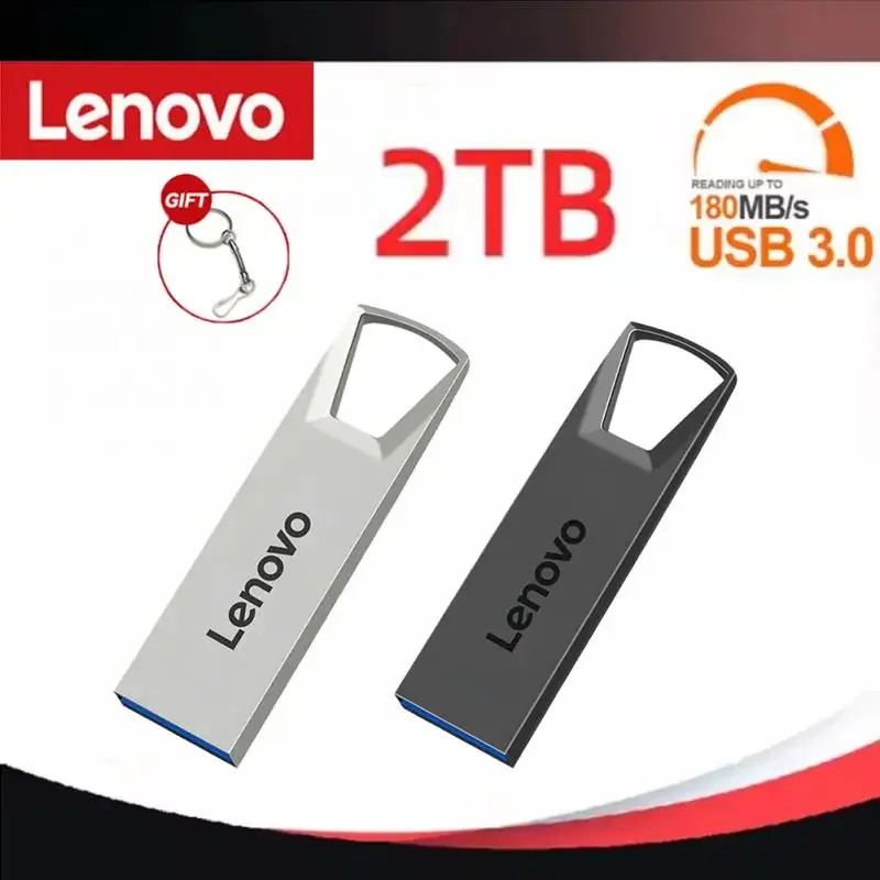 

Флэш-накопители Lenovo 2 ТБ Usb 3,0, высокоскоростной металлический флеш-накопитель, 1 ТБ, 512 ГБ, 256 ГБ, портативный Usb-накопитель, Водонепроницаемая Usb-флэш-карта