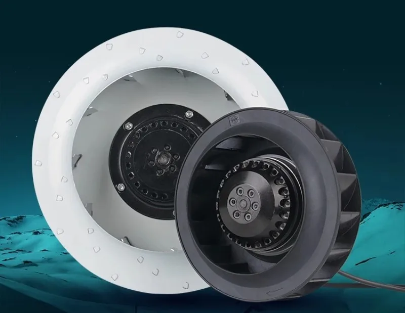 Turbo type eddy current fan industrial cooling centrifugal fan 220FLW2 95W three-phase FLW3 380V