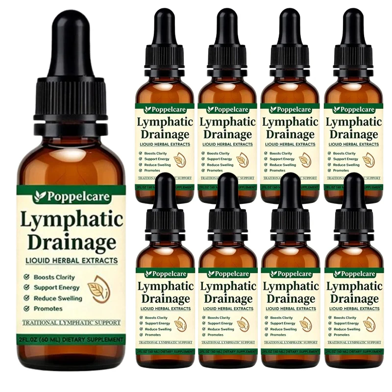 Lymphatic Drainage Drops Natural Herbal Lymph Support Liquid for Body Swelling Relief and Toxin Elimination Body Care 1/2/3/5pcs