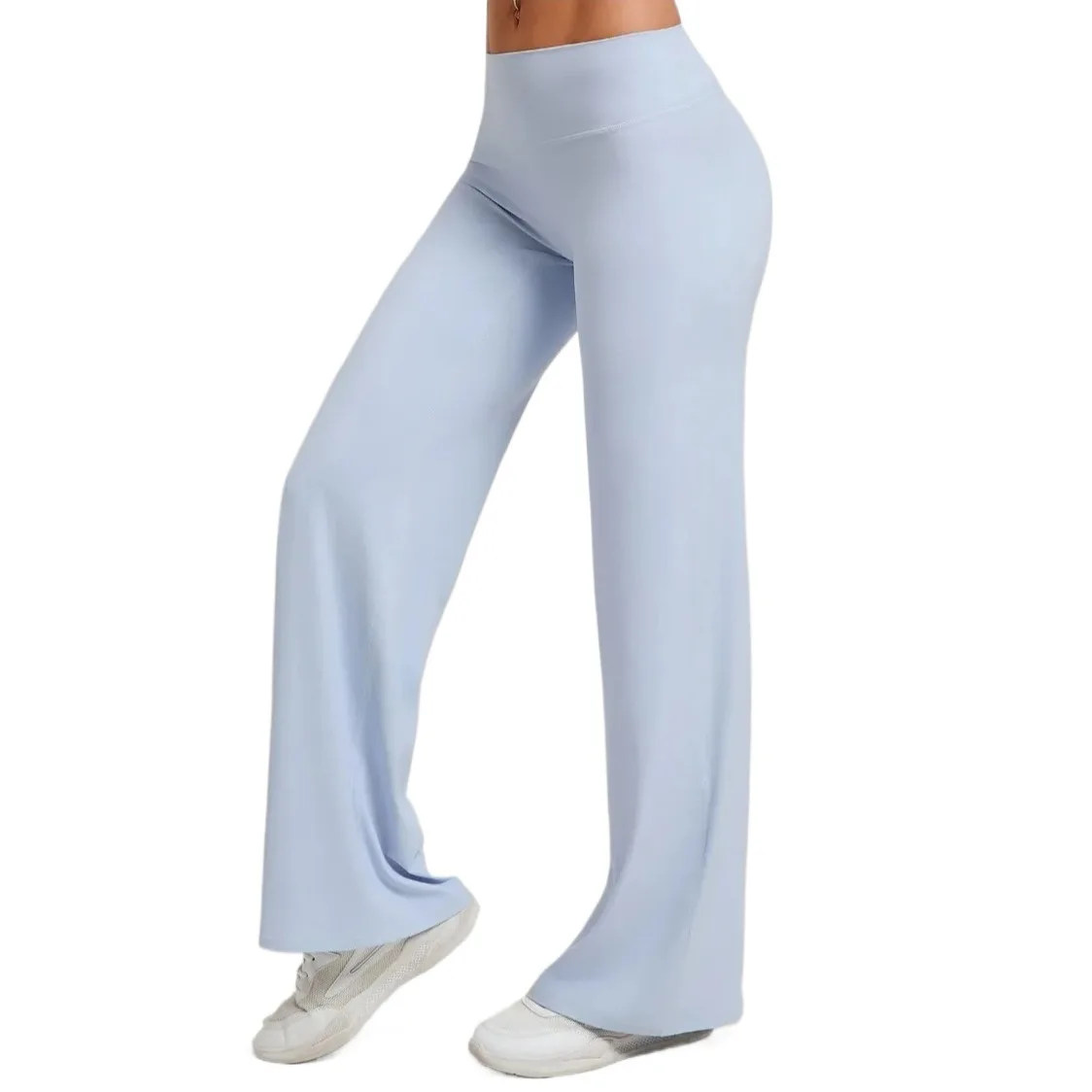 New Women's Pilates Straight Leg Yoga Pants Hip Lifting Tight Fitting Wide Leg Pants Outdoor Sports Running Casual Fitness Pants