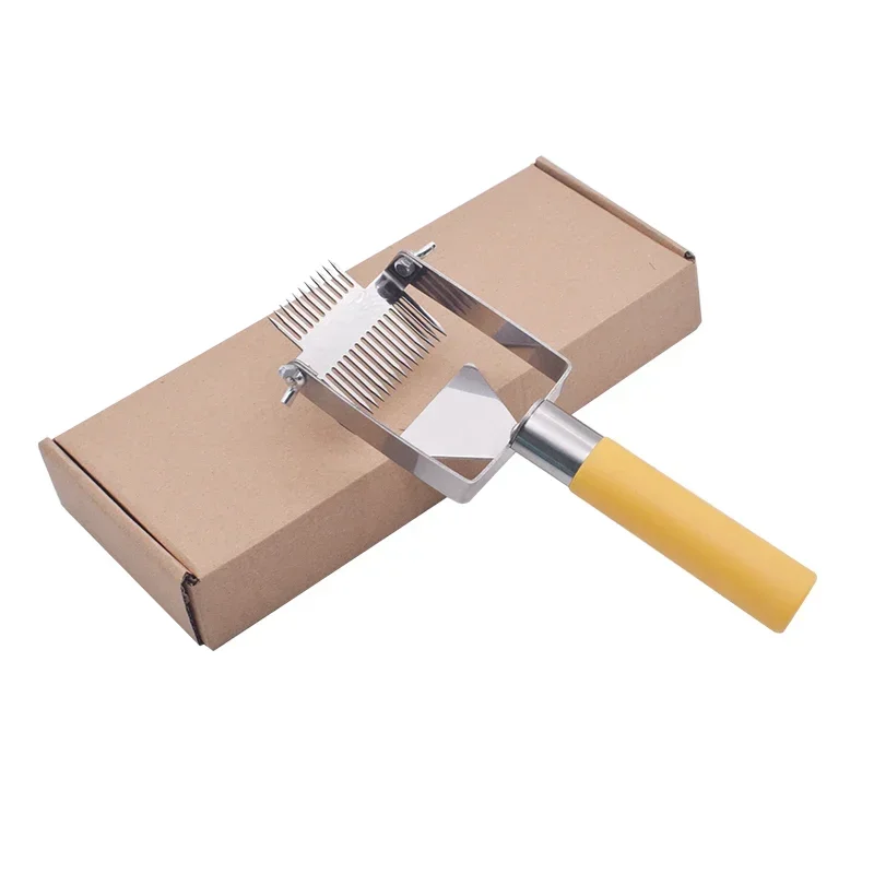 

Honey Cutter Knife Uncapping Scraper Bee Hive Hone Scraper Honey Fork Double Needle Uncapping Fork Shovel Beekeeping Tools