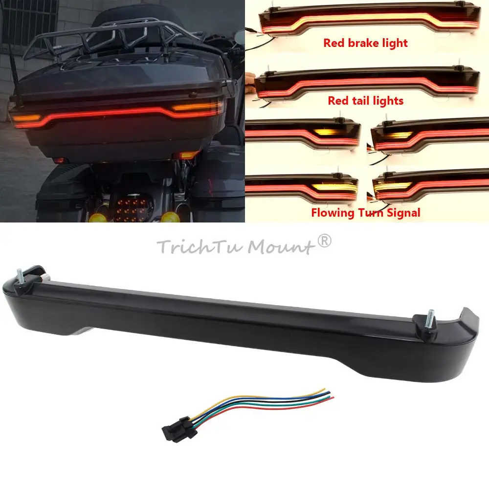 Tour-Pack King Tail Light For Harley Touring Electra Road Glide Ultra FLHTK FLTRKSE 14-23 Motorcycle Brake LED Turn Signal Lamp