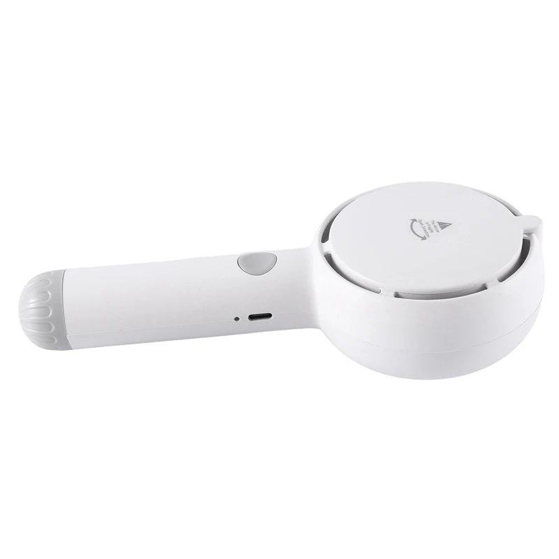 مروحة ستار كومباس المحمولة تعمل بالبطارية وقابلة لإعادة الشحن مع مرآة مكياج بإضاءة LED ومروحة خالية من الشفرة و3 سرعات